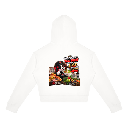Women's Crop Full Zip Hoodie