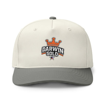 Two-Tone Embroidered Cap — Small Logo with Colored Stars