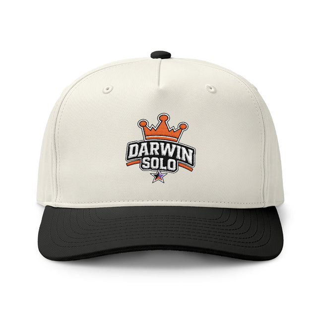 Two-Tone Embroidered Cap — Small Logo with Colored Stars