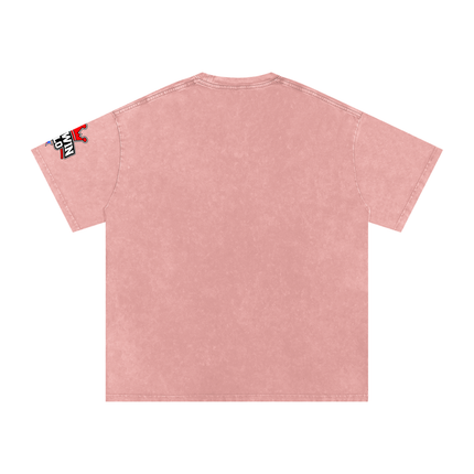 Snow Washed Oversized Cotton T-Shirt