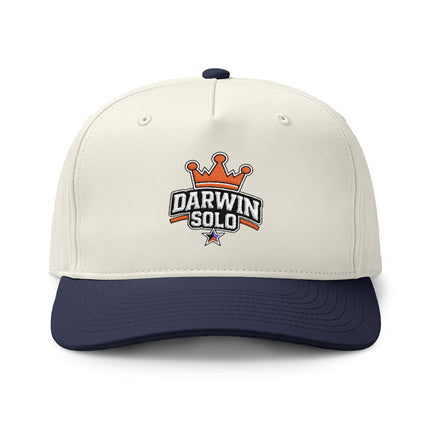 Two-Tone Embroidered Cap — Small Logo with Colored Stars