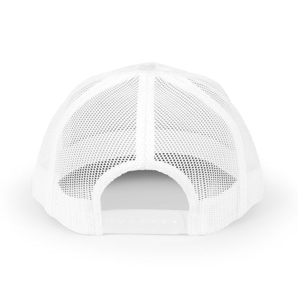 Embroidered Diamond Trucker Cap - Green/White Snapback