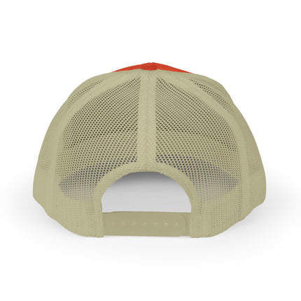 Embroidered Diamond Trucker Cap - Green/White Snapback