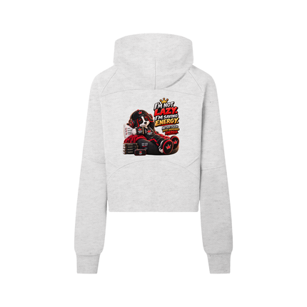 Cropped Half-Zip Hoodie