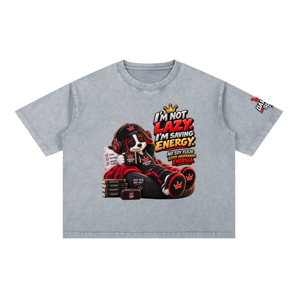 Mineral Wash Boxy Cotton T-Shirt