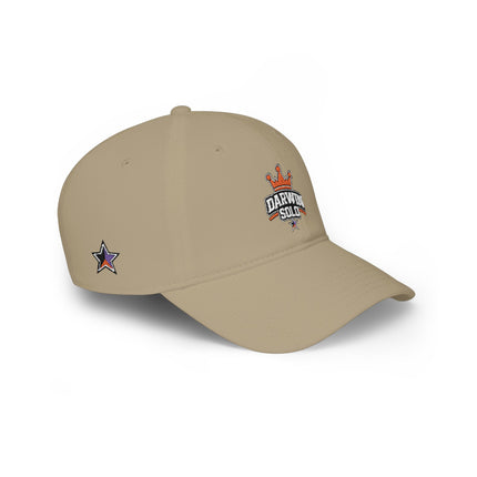 Retro Cassette Low-Profile Baseball Cap — Minimal Vintage Music Logo