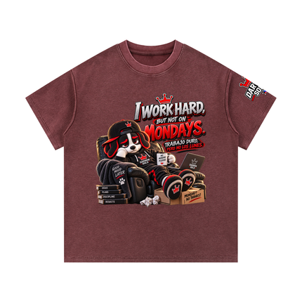 Mineral Wash Waffle Knit T-Shirt