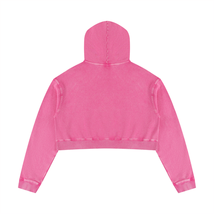 Women’s Mineral Washed Crop Hoodie