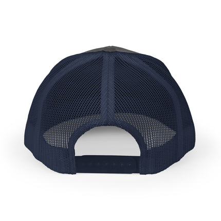 Embroidered Diamond Trucker Cap - Green/White Snapback