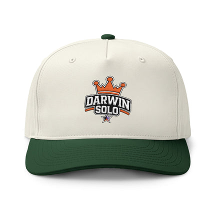Two-Tone Embroidered Cap — Small Logo with Colored Stars