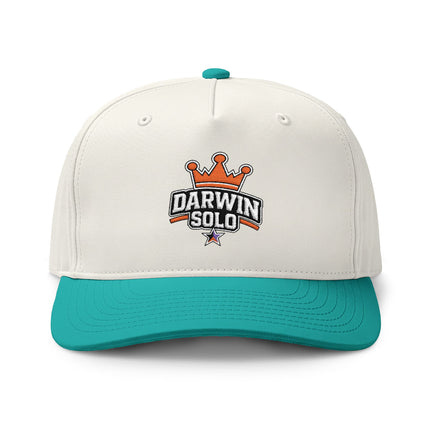 Two-Tone Embroidered Cap — Small Logo with Colored Stars