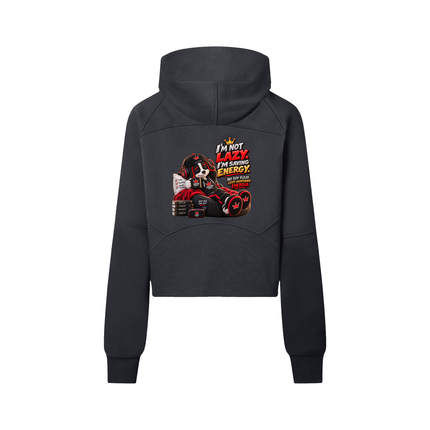 Cropped Half-Zip Hoodie
