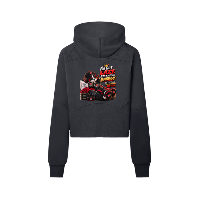 Cropped Half-Zip Hoodie