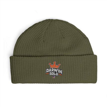 Embroidered Star Cuff Beanie