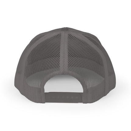 Embroidered Diamond Trucker Cap - Green/White Snapback