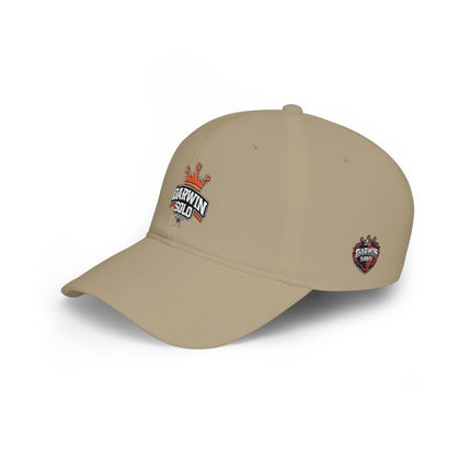 Retro Cassette Low-Profile Baseball Cap — Minimal Vintage Music Logo