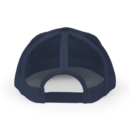 Embroidered Diamond Trucker Cap - Green/White Snapback