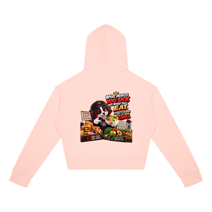Women's Crop Full Zip Hoodie