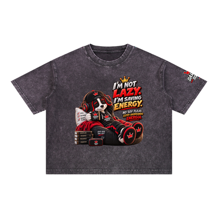 Mineral Wash Boxy Cotton T-Shirt