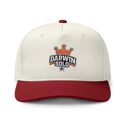 Two-Tone Embroidered Cap — Small Logo with Colored Stars