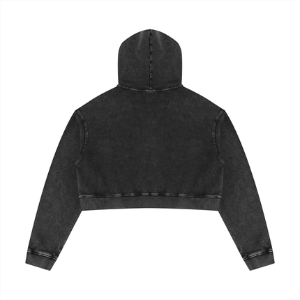 Women’s Mineral Washed Crop Hoodie