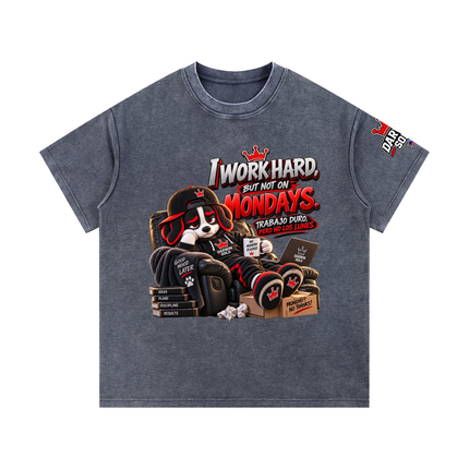 Mineral Wash Waffle Knit T-Shirt