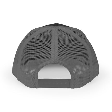 Embroidered Diamond Trucker Cap - Green/White Snapback
