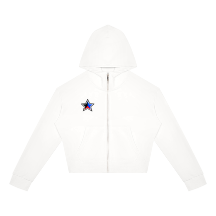 Women's Crop Full Zip Hoodie