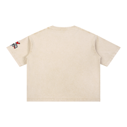 Mineral Wash Boxy Cotton T-Shirt