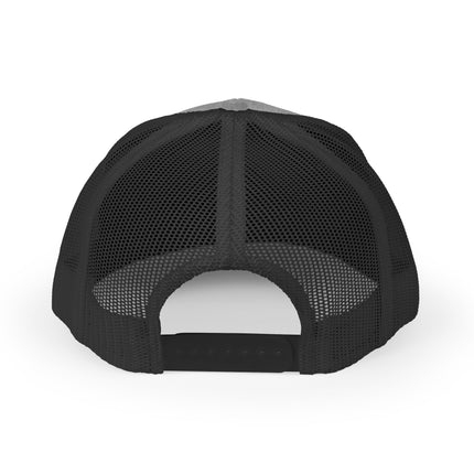 Embroidered Diamond Trucker Cap - Green/White Snapback