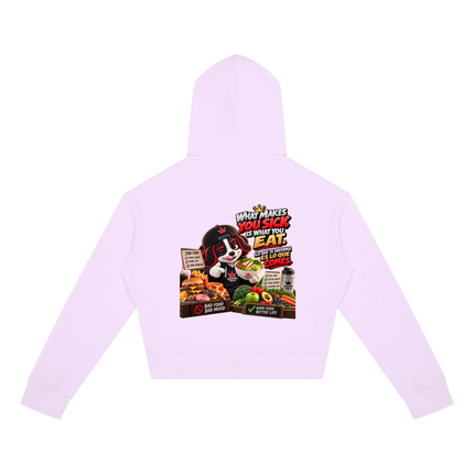 Women's Crop Full Zip Hoodie