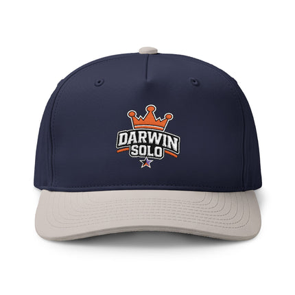 Two-Tone Embroidered Cap — Small Logo with Colored Stars