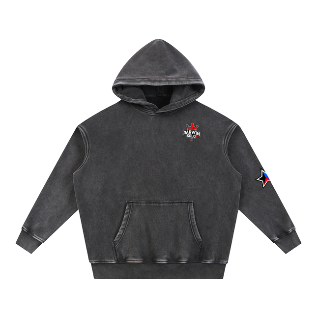 Snow Wash Fleece Oversize Hoodie