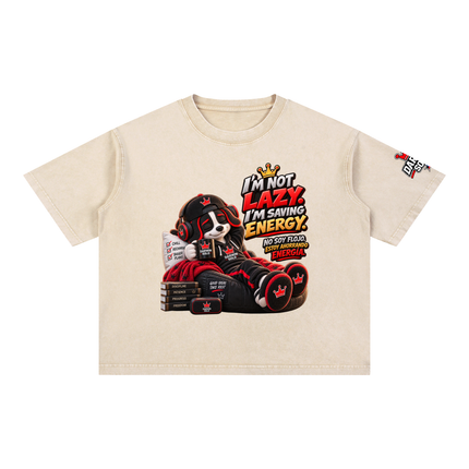Mineral Wash Boxy Cotton T-Shirt