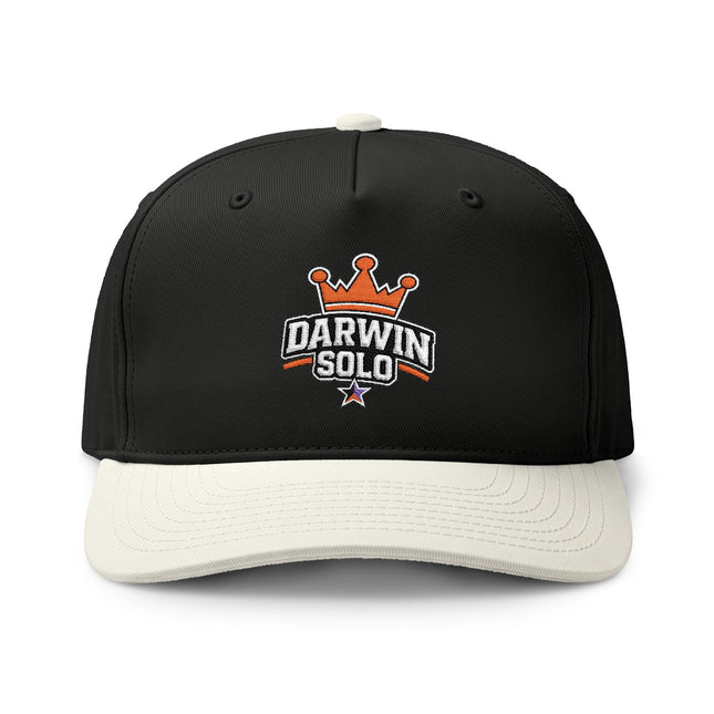 Two-Tone Embroidered Cap — Small Logo with Colored Stars