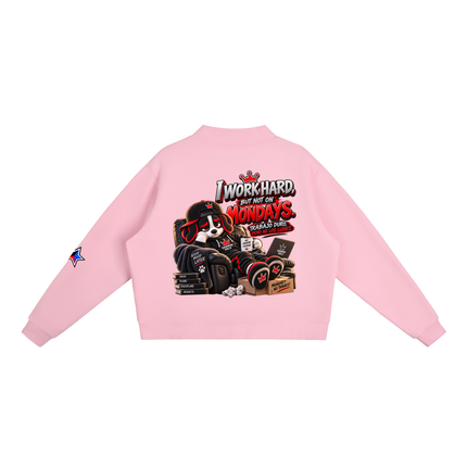 Essential Fleece Mock-Neck Crew Sweatshirt