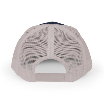 Embroidered Diamond Trucker Cap - Green/White Snapback