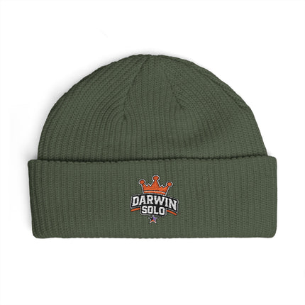 Embroidered Star Cuff Beanie