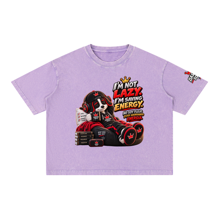 Mineral Wash Boxy Cotton T-Shirt