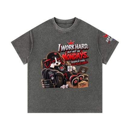 Mineral Wash Waffle Knit T-Shirt