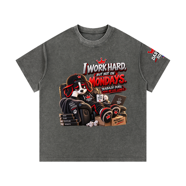 Mineral Wash Waffle Knit T-Shirt
