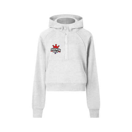 Cropped Half-Zip Hoodie