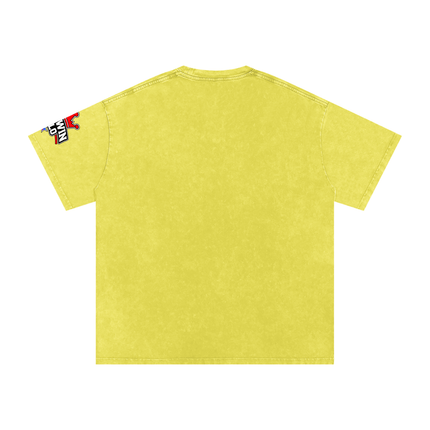 Snow Washed Oversized Cotton T-Shirt