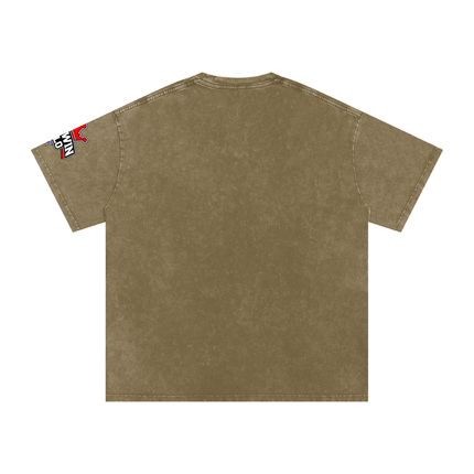 Snow Washed Oversized Cotton T-Shirt