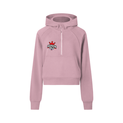 Cropped Half-Zip Hoodie