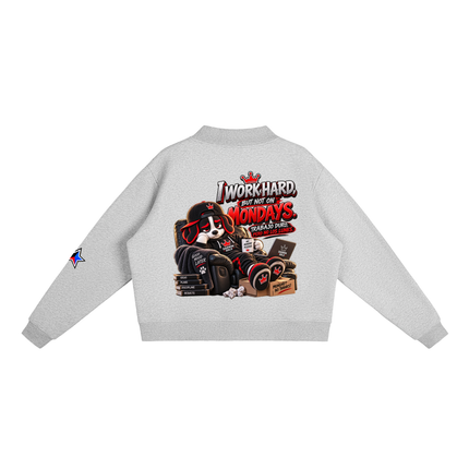 Essential Fleece Mock-Neck Crew Sweatshirt