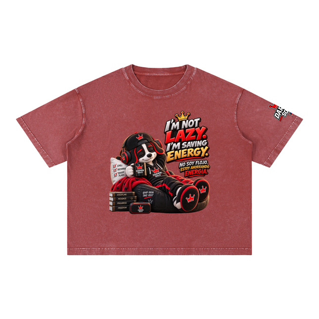 Mineral Wash Boxy Cotton T-Shirt