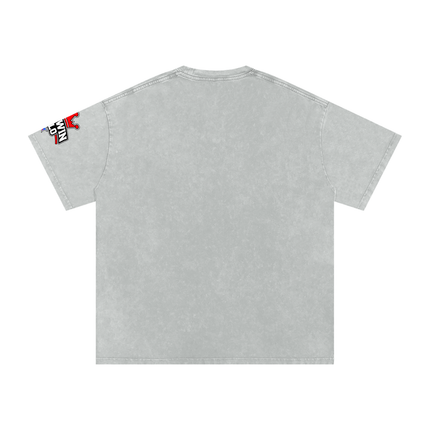 Snow Washed Oversized Cotton T-Shirt