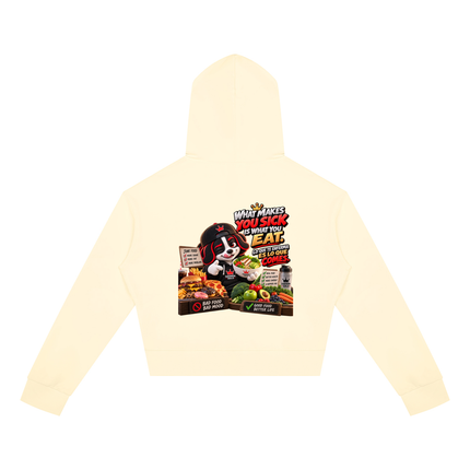 Women's Crop Full Zip Hoodie