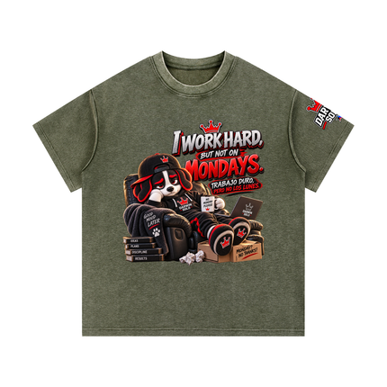 Mineral Wash Waffle Knit T-Shirt